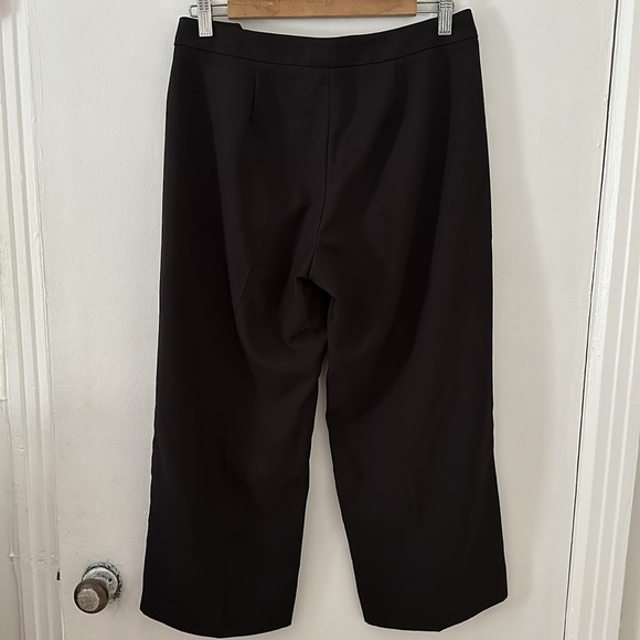 NWOT - Banana Republic Crop Dress Pant with White Stripe - Picture 3 of 8